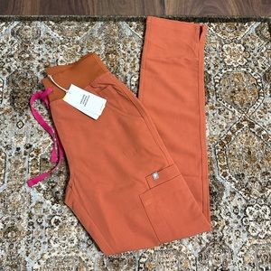 Terracotta Yola high waisted tall scrub pants